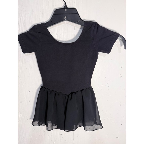 Bloch Other - Bloch Kids Black Short Sleeve Skirted Leotard Ballet Dance Size 2-4